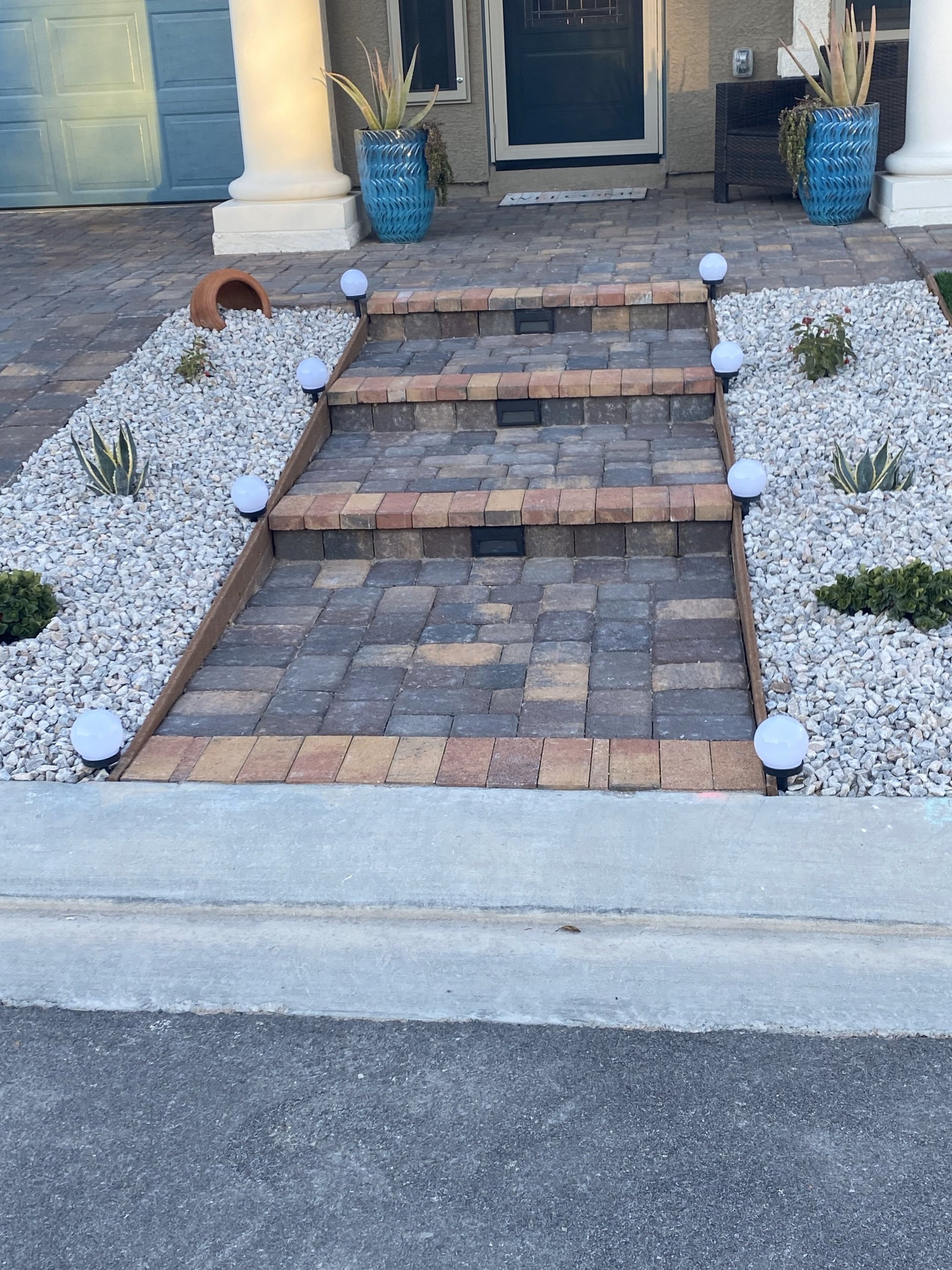 Pavers, Grass, and Gates